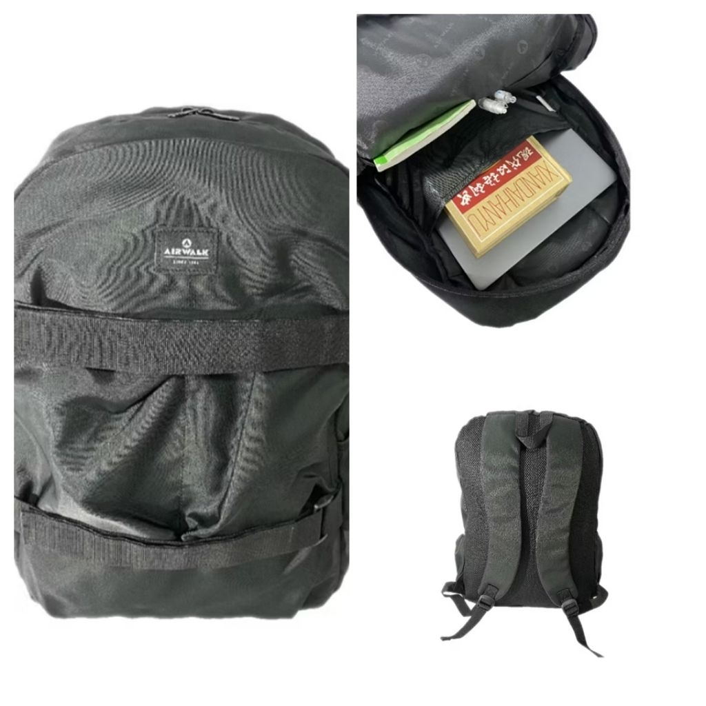 Tas Ransel/Backpack Airwalk Equip black original resmi sport station