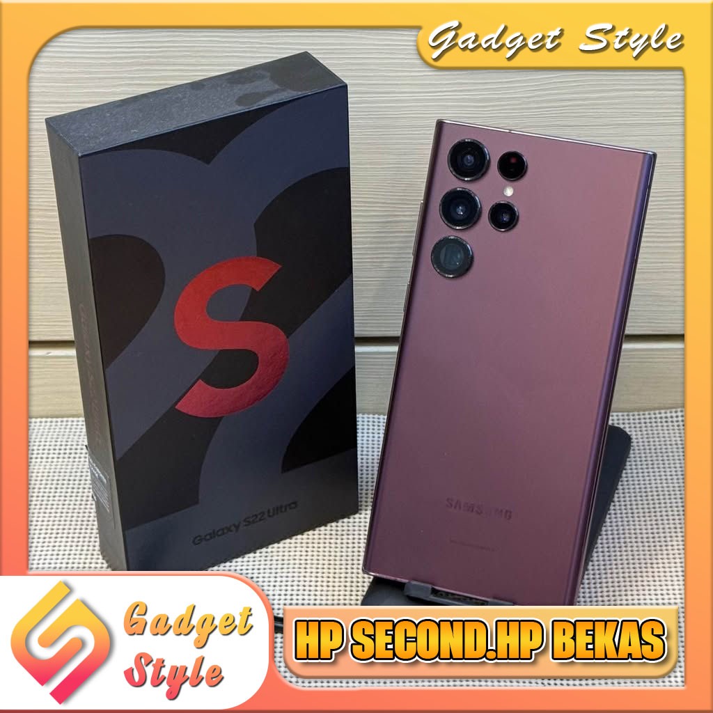 Samsung S22 Ultra Ram 12/256GB |Ram 12/512GB Second Resmi Gadget Style Store