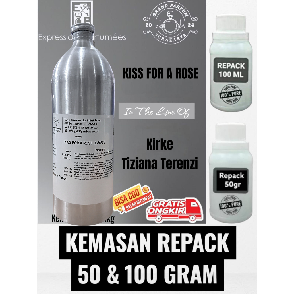 (REPACK) KISS FOR A ROSE - KIRKE TIZIANA TERENZI BY EXPRESSION BIBIT PARFUM MURNI KEMASAN REPACK ORI