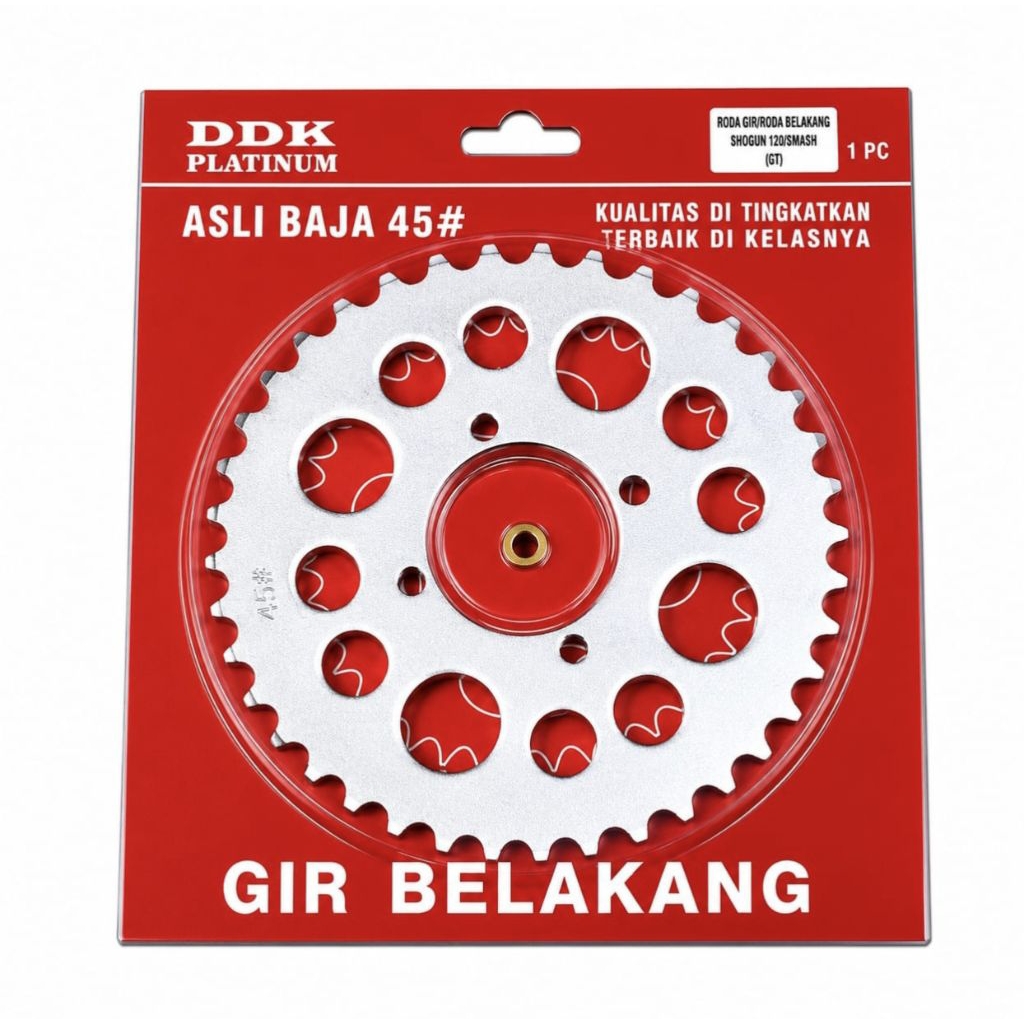 Gear Gir Ger Belakang Smash Satria Fu Shogun RC 428 45T 45 DDK Asli Baja