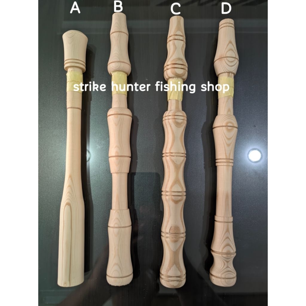 GAGANG JORAN KAYU JATI UNTUK REEL SEAT