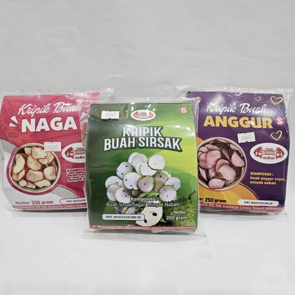 DUA PUTRA TANJUNG | KRIPIK BUAH NAGA, ANGGUR DAN SIRSAK MENTAH