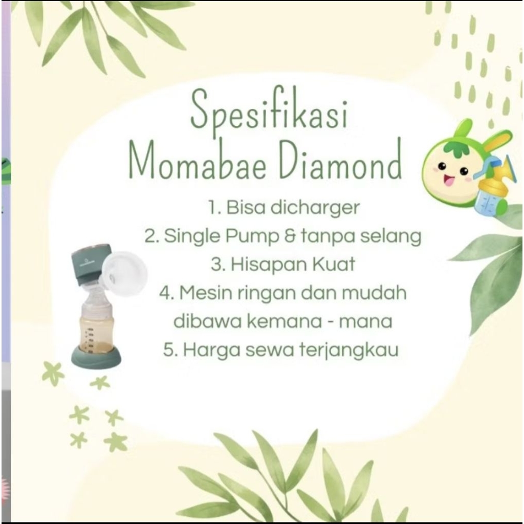 Sewa produk pompa asi momabae