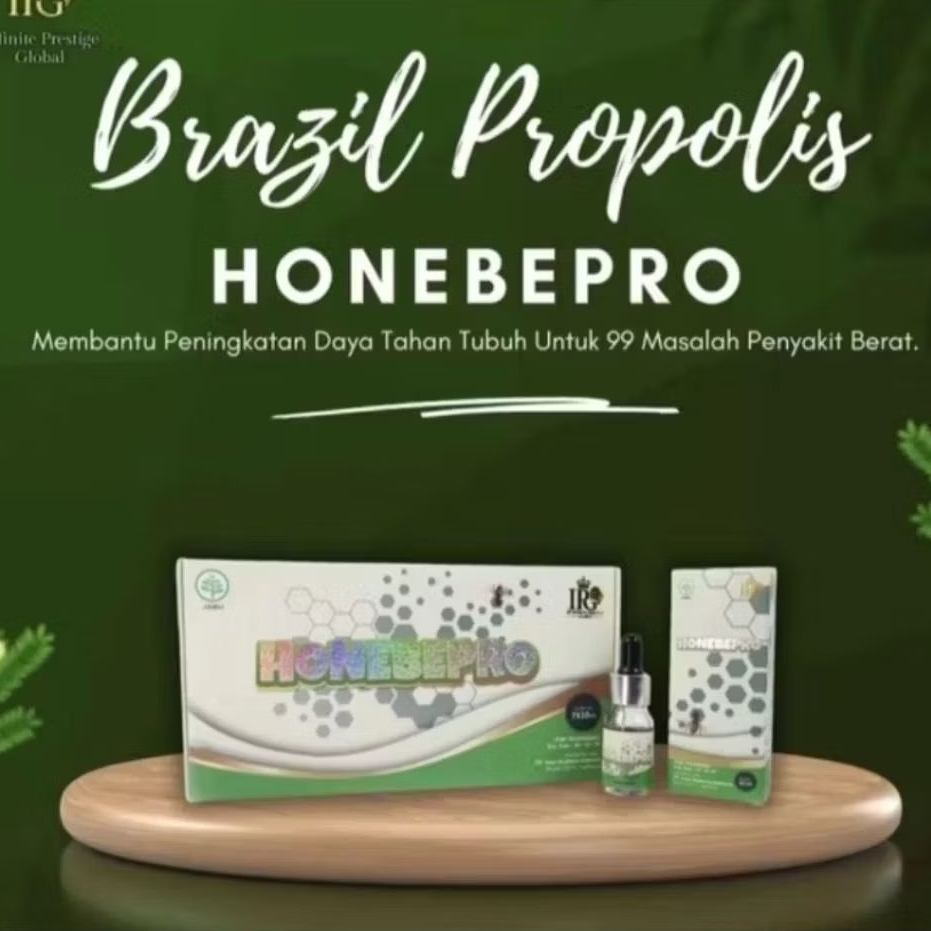 Propolis Honebepro Original 100% asli 1 box isi 7 botol