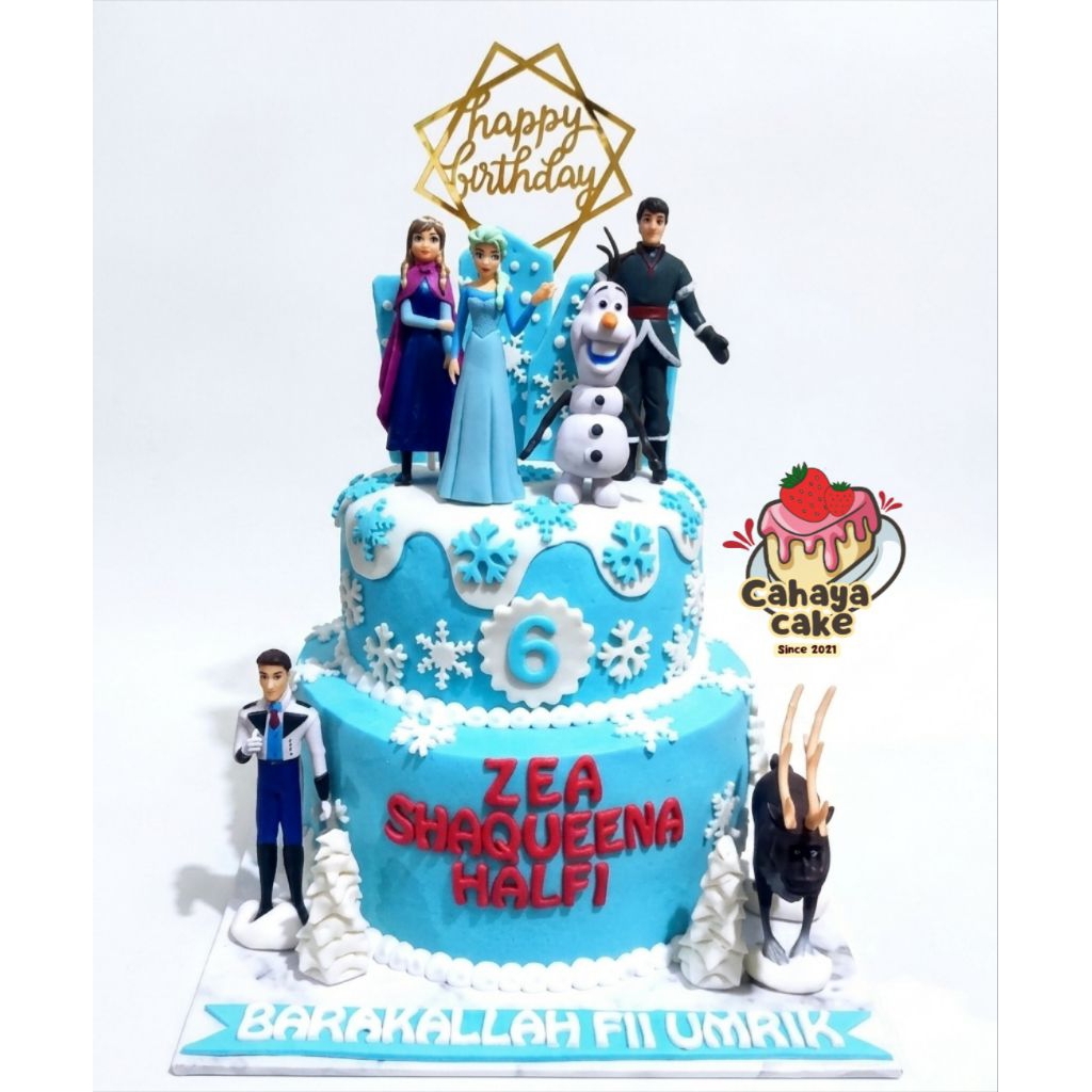 Kue Ulang Tahun Elsa Frozen / Frozen Cake / Kue Ultah Elsa