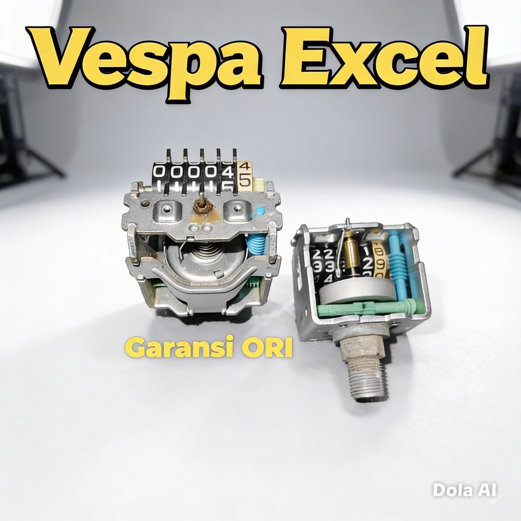 Mesin Speedometer Kilometer Amper Bensin Vespa Excel 200 cc 1987-1997 Original Second fungsi