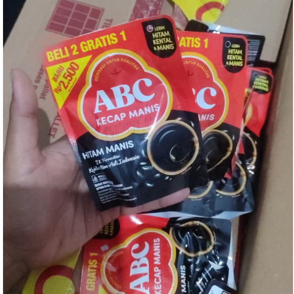 ABC Kecap Manis 62g - Bandrol 2500 - 1 Karton Isi72pcs