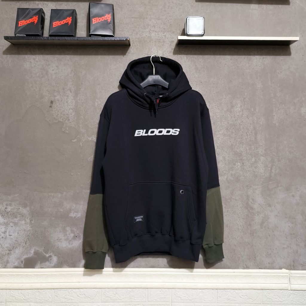 HOODIE SWEATER BLOODS COMMANDER BLACK ORIGINAL.