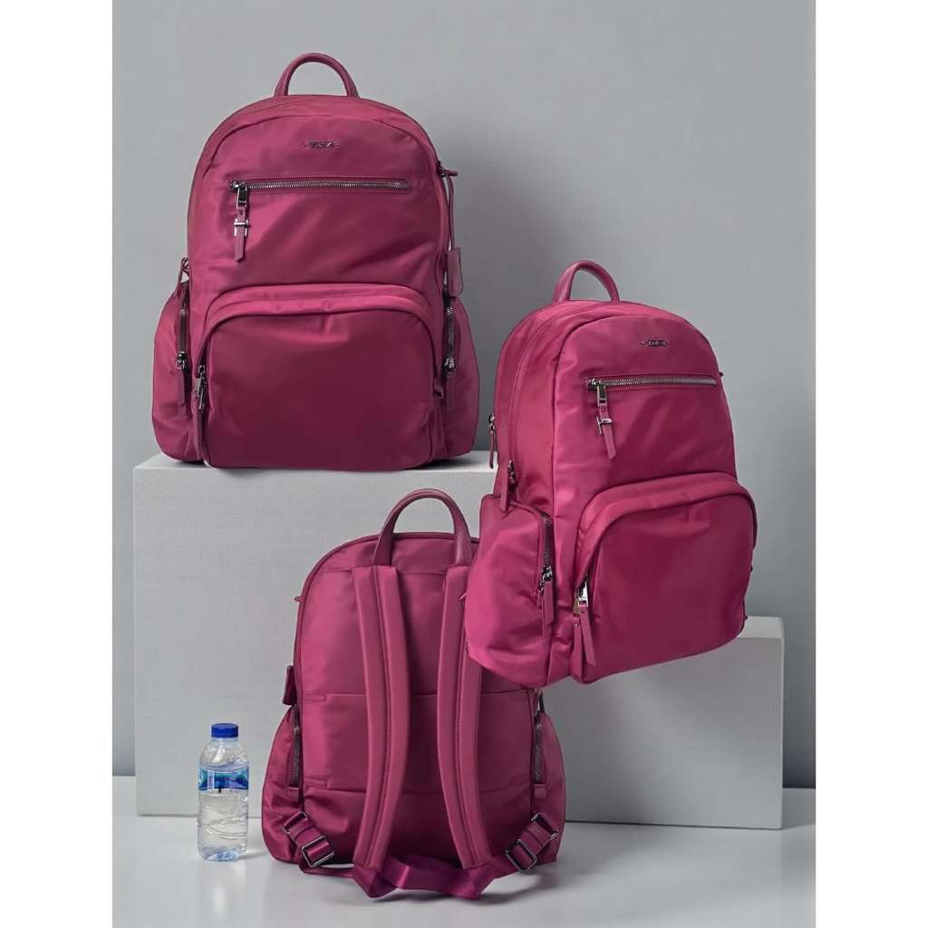 tas ransel cewek tumi pink ready stock