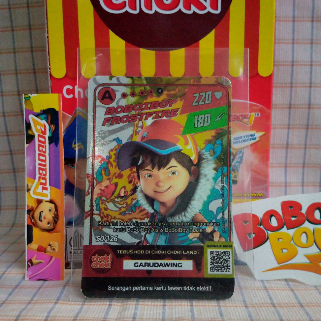 Kartu Boboiboy Prostfire – Choki Choki | Monsta Galaxy Card | Original Card