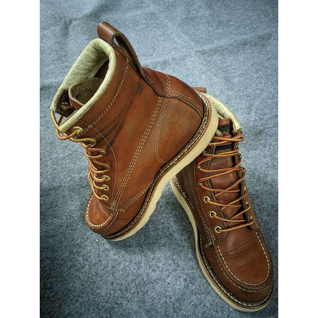 Thorogood American Heritage Moc Toe Moctoe not Redwing Red Wing Yuketen Carhartt Alden Danner Allen 