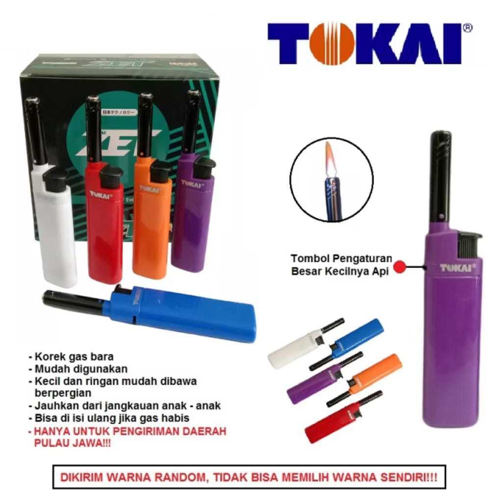 Korek Api Gas Tokai dengan Model Api Bara