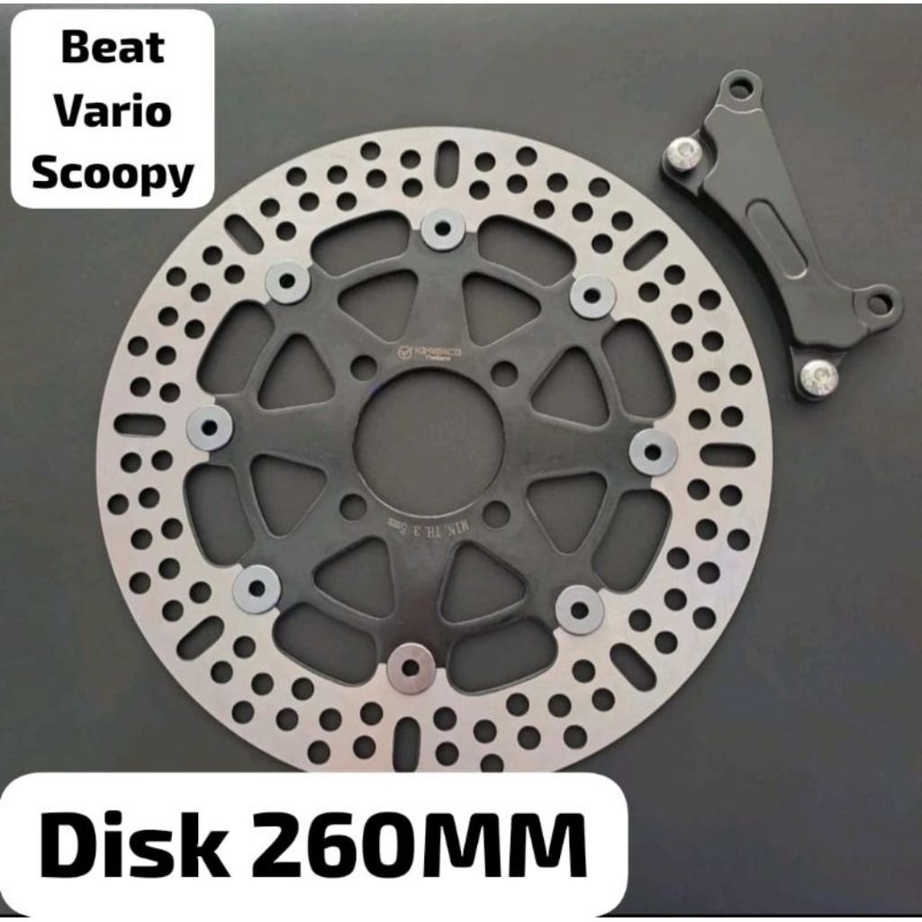 Promo Piringan Cakram Beat Esp Fi/Scoopy/Vario/Spacy Plus Breket Ukuran 260MM