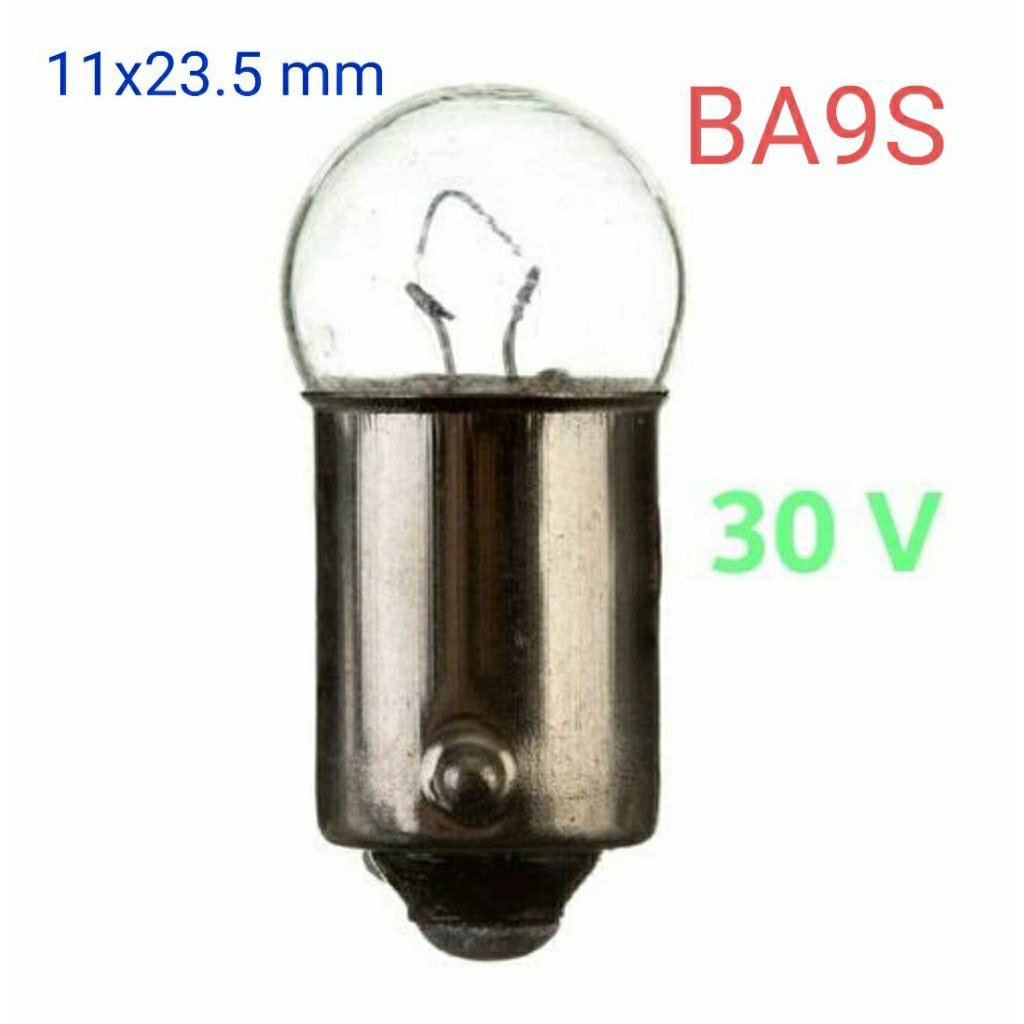 30v Bulat Globe Globular Lampu Indikator B9 Pilot Lamp Indicator Signal Pijar Bulb Panel Bohlam Tran
