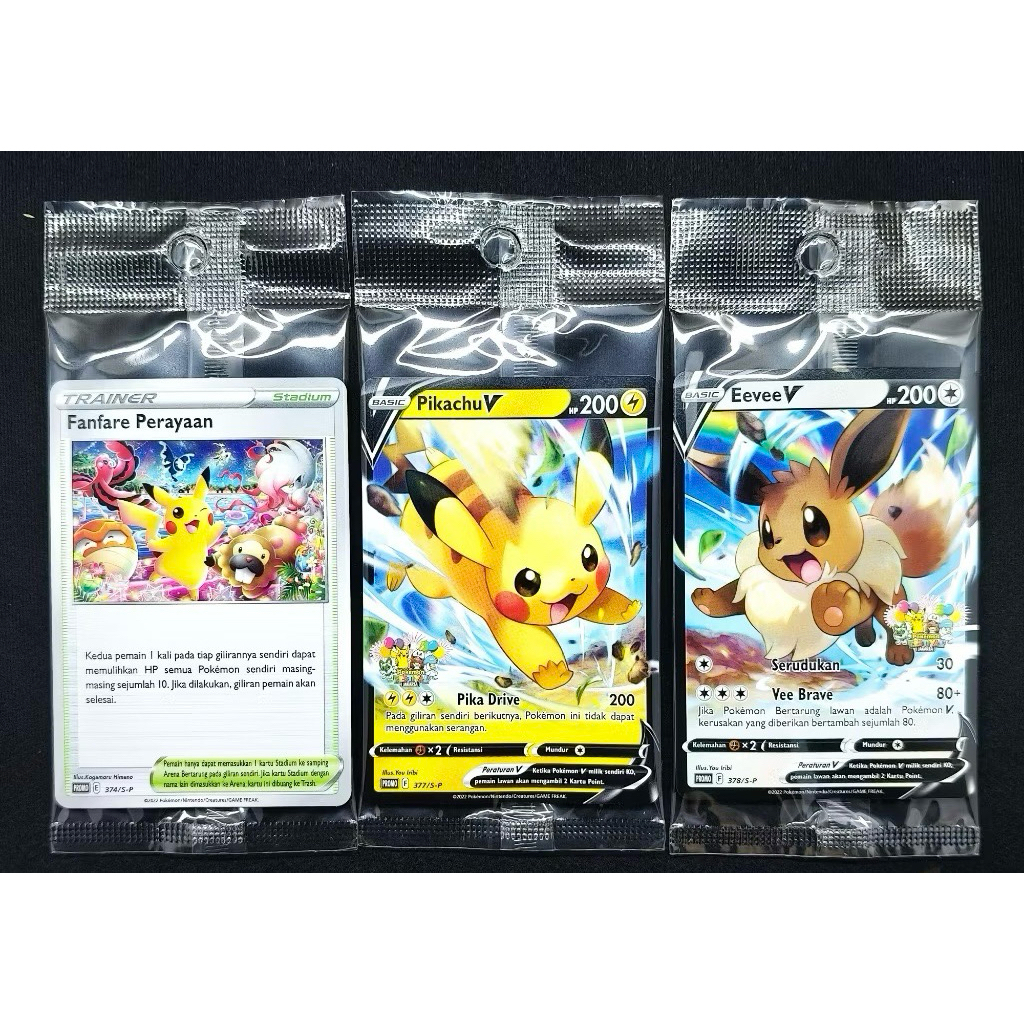 Kartu Pokemon Promo Fanfare Perayaan 1 Set Lengkap