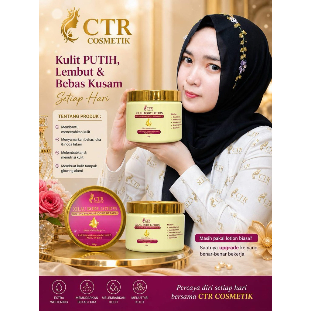 HB XILAU BODY LOTION DOSTING PREMIUM BY CTR COSMETIK