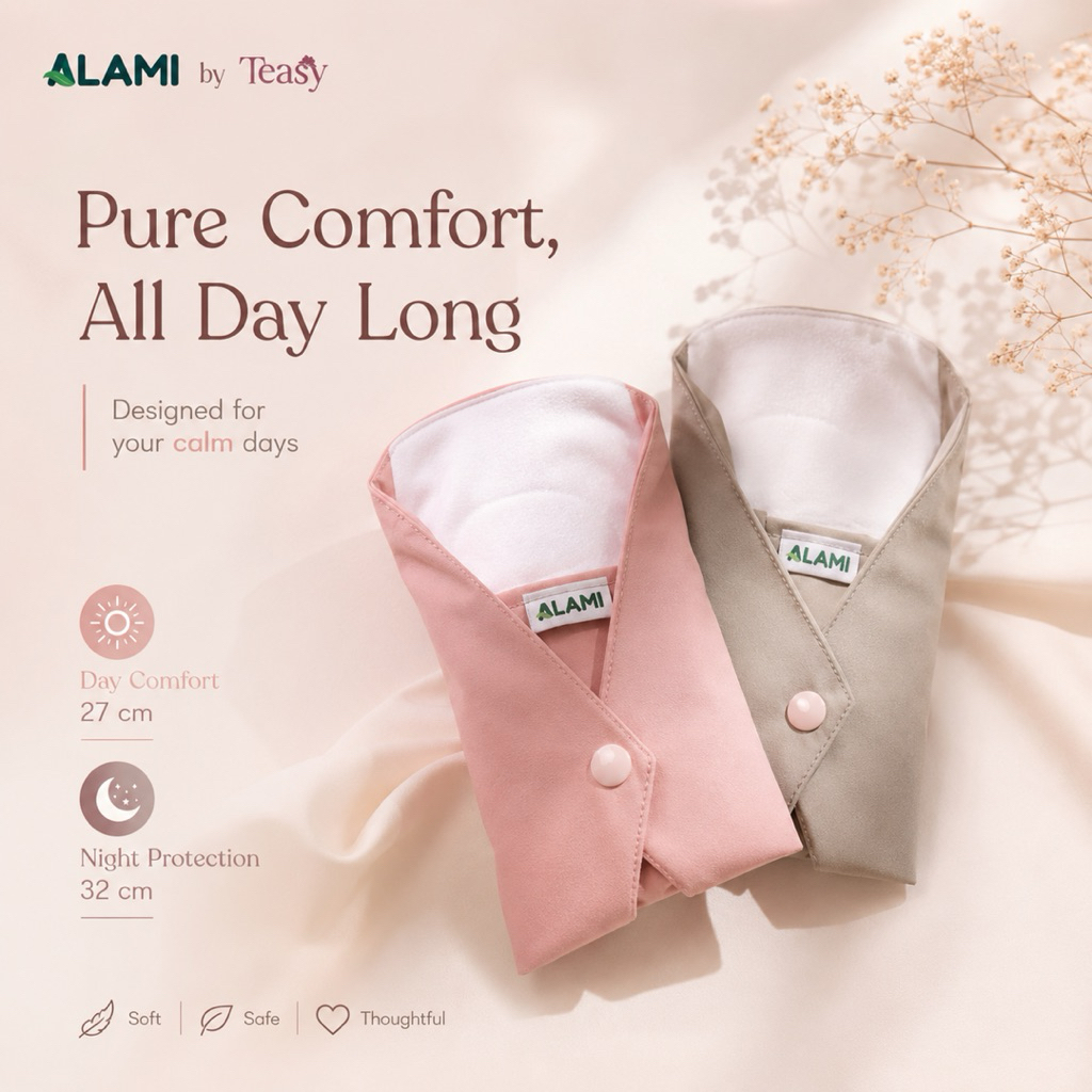 Alami Pembalut Cuci Ulang Anti Iritasi Washable Menspad
