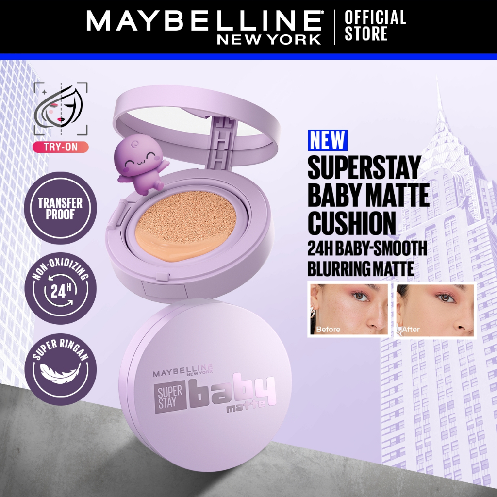 [NEW LAUNCH] NINGNING CHOICE - MAYBELLINE OFFICIAL Superstay Baby Matte Cushion 24H Baby Smooth Blur