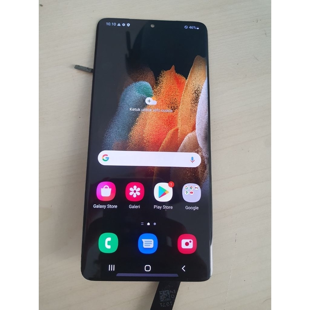 LCD Samsung S21 Ultra Original copotan nominus