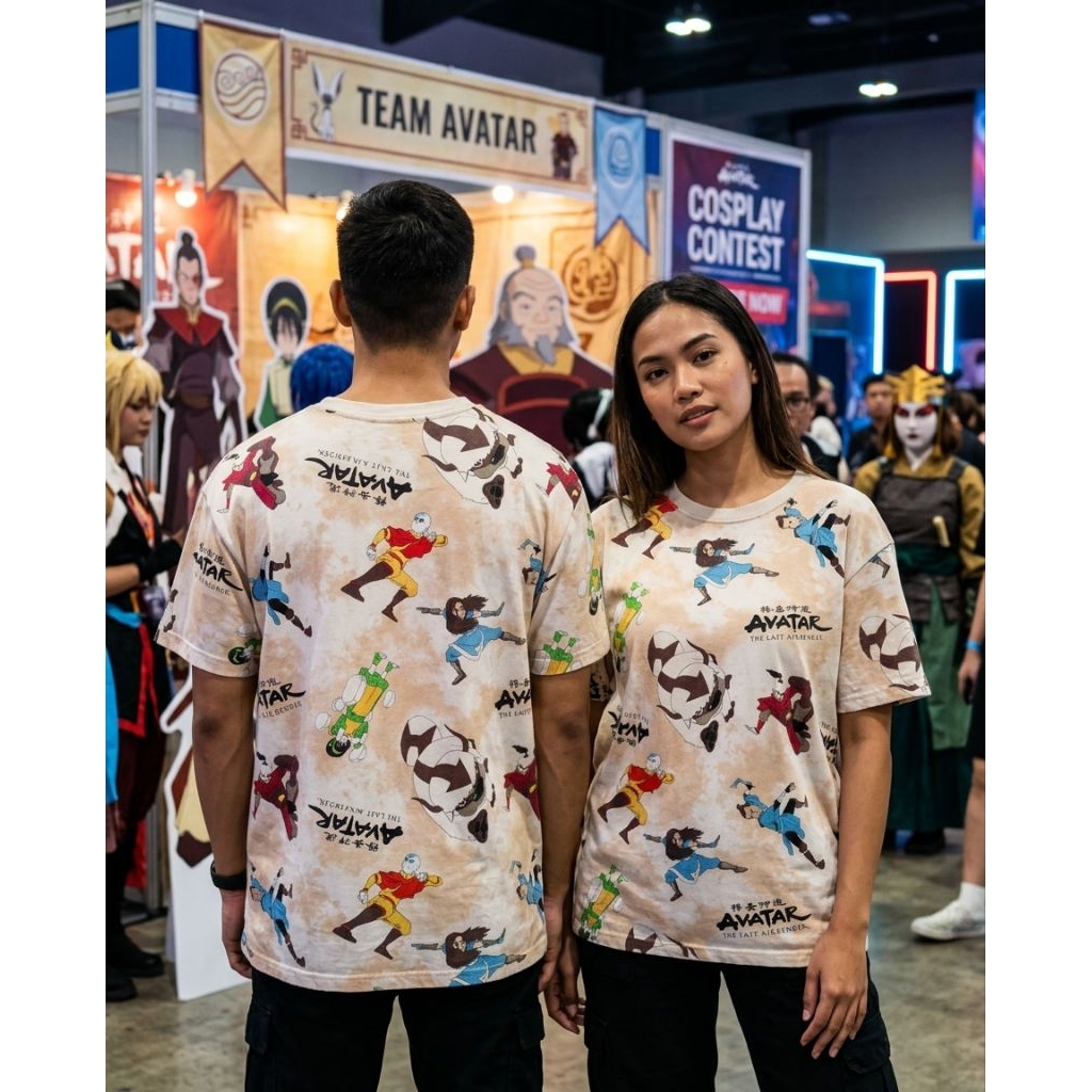 (Kaos Branded) Nickelodeon x Avatar The Last Airbender 2021 AOP Anime Tee