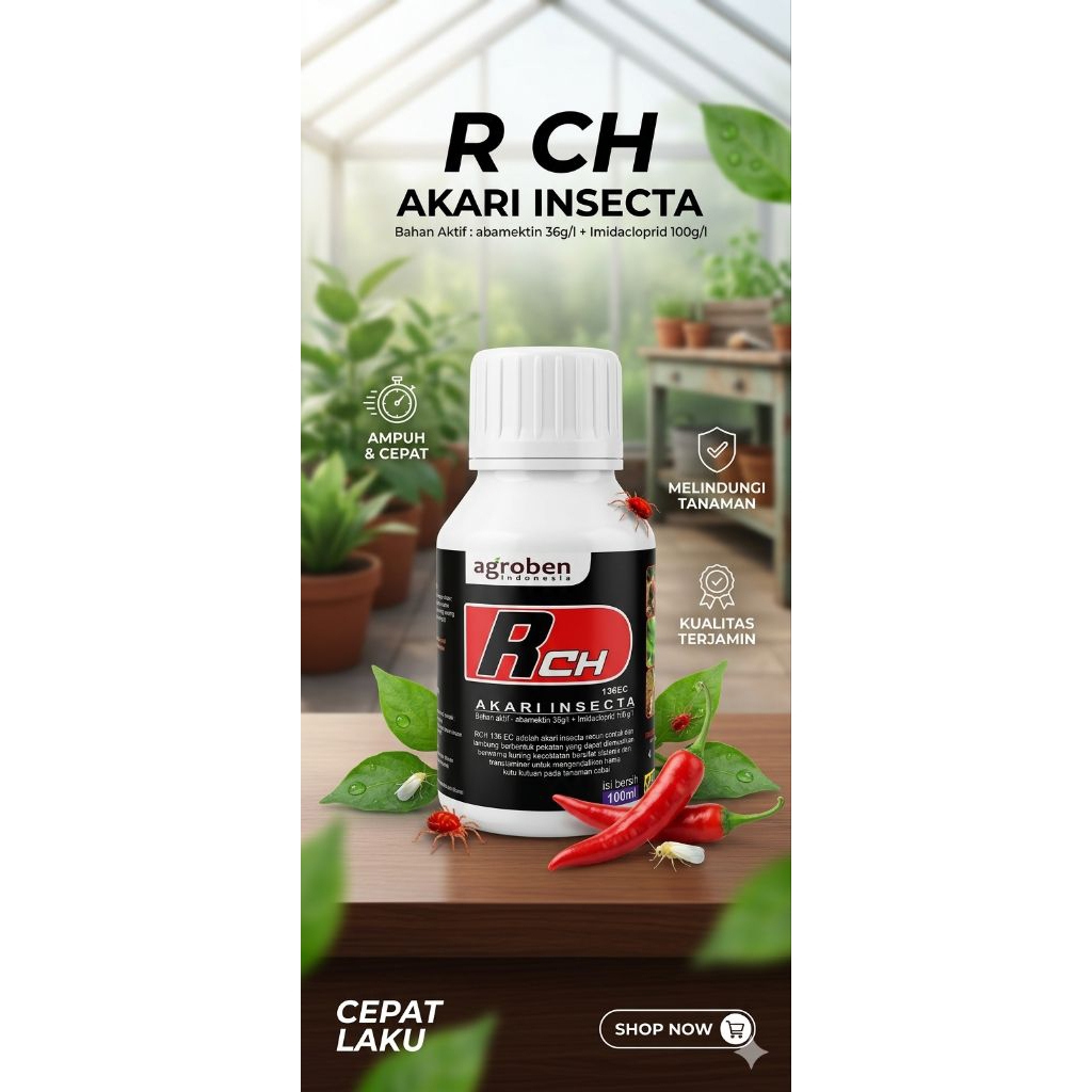Rch agroben akariinsekta (imidaklorpid+abamectin) 100ml