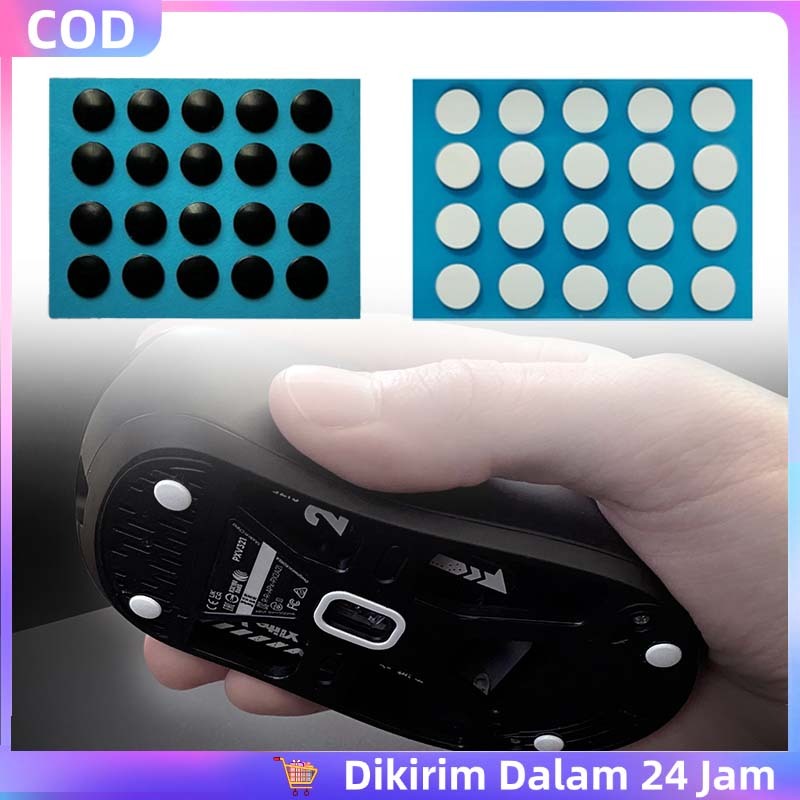 20pcs Mousefeet Teflon Universal Mouse Feet Universal Titik-Titik Kecil Mouse Feet Glide