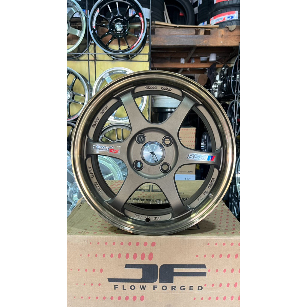 ssr type c ring 15 single pcd 4x100 bronze baru