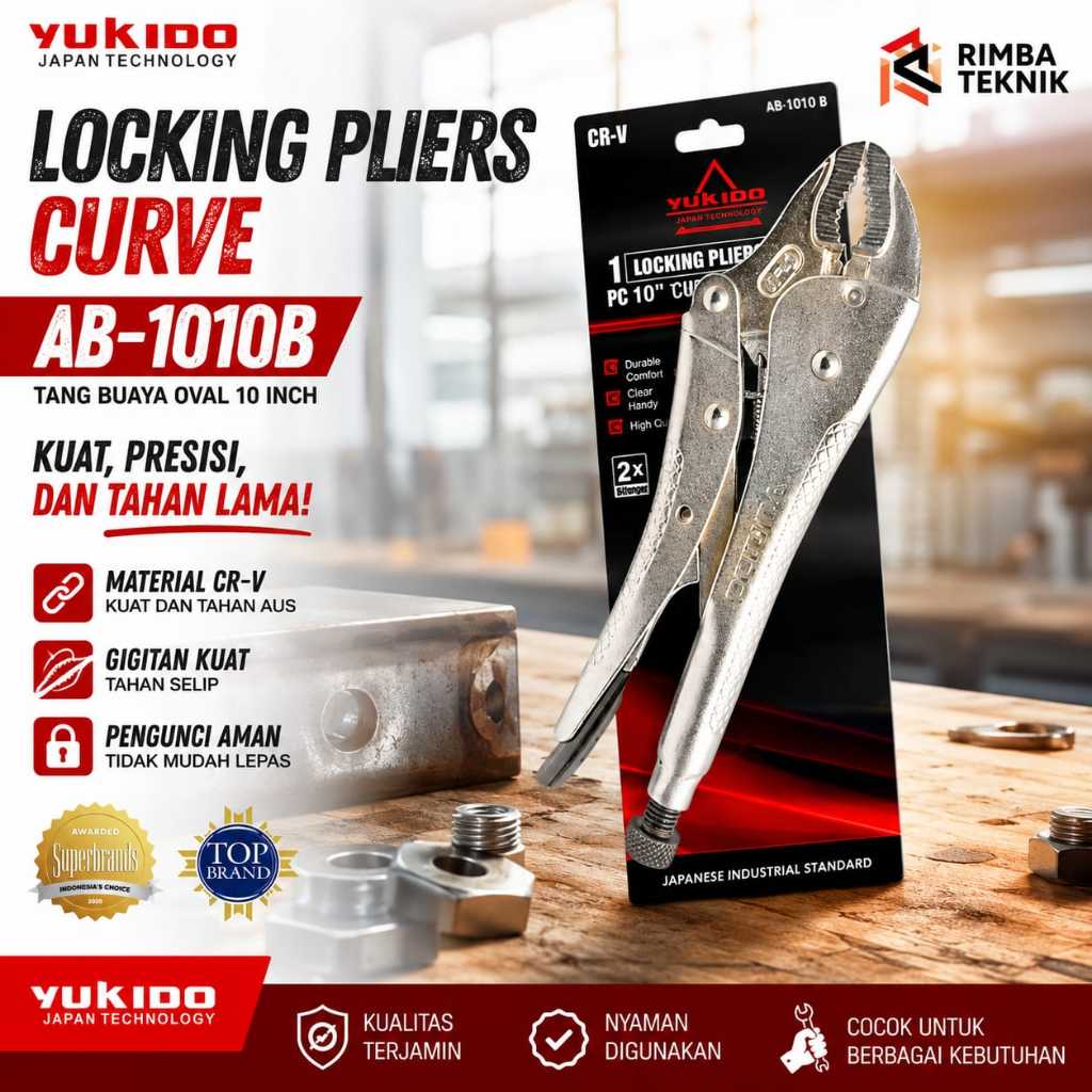 Tang jepit tekiro 10 inch super kuat / Tang buaya tekiro original / Tang potong / Tang kombinasi