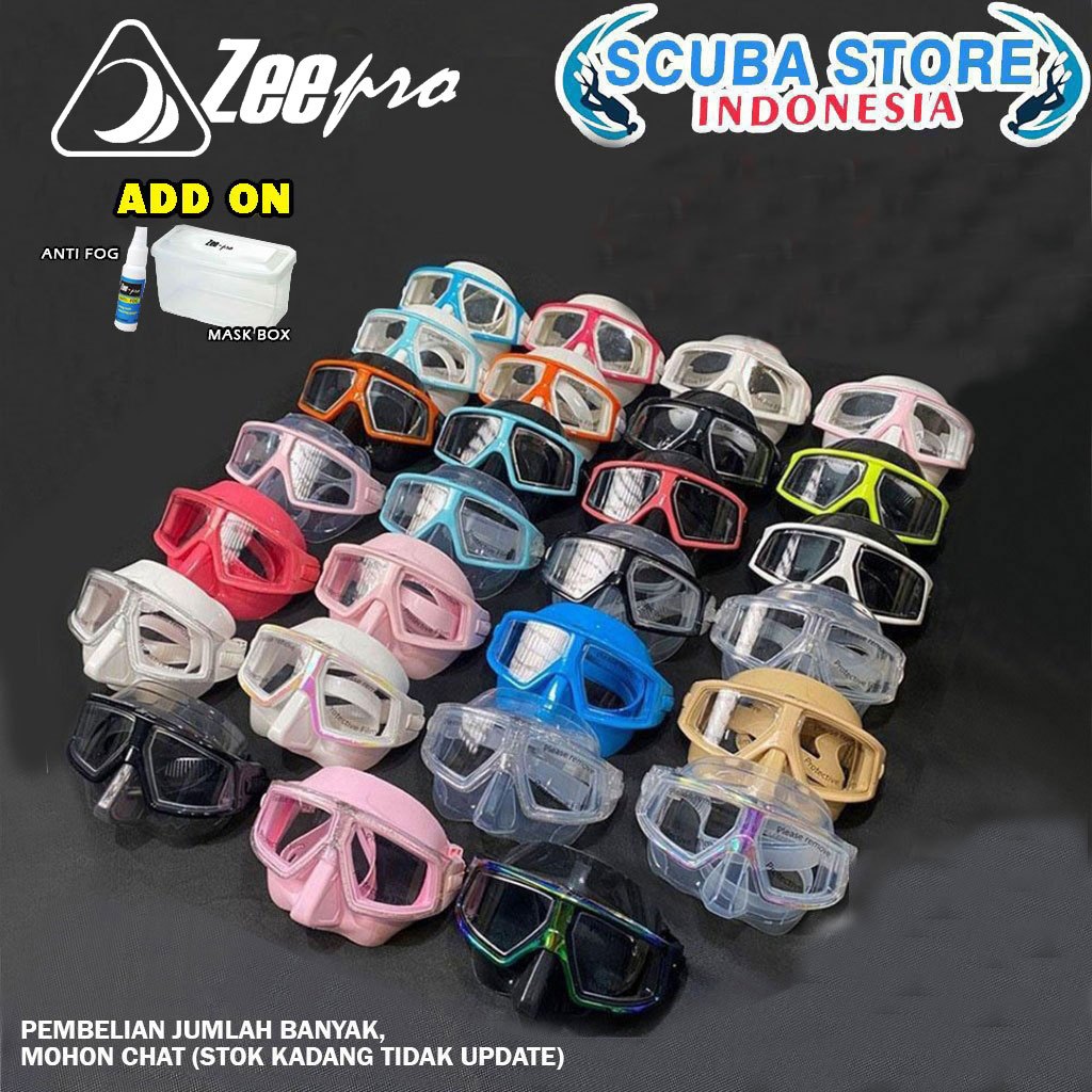 Mask Zeepro Sphero Apnea Low Volume Kacamata Freedive Spearfishing Masker Diving Selam Aqualung Sphe