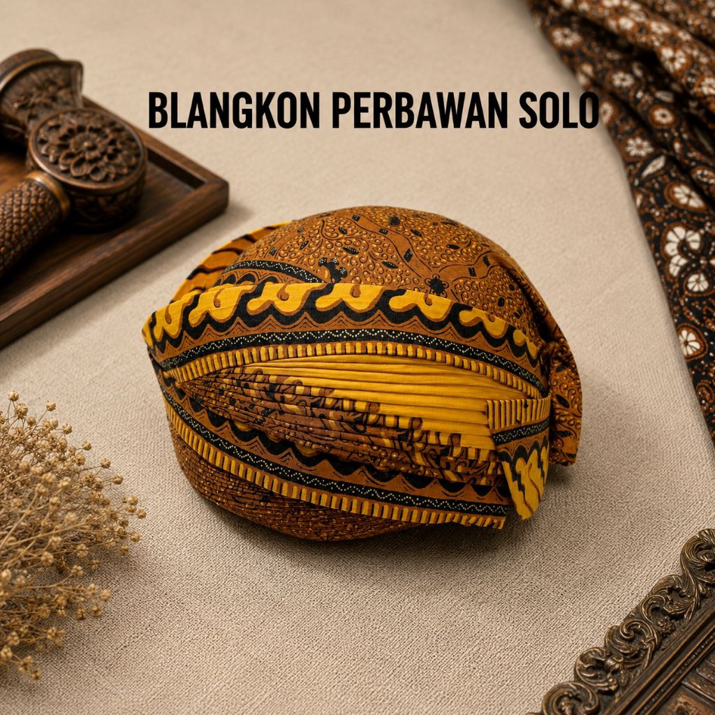 Blangkon perbawan solo alusan jawa