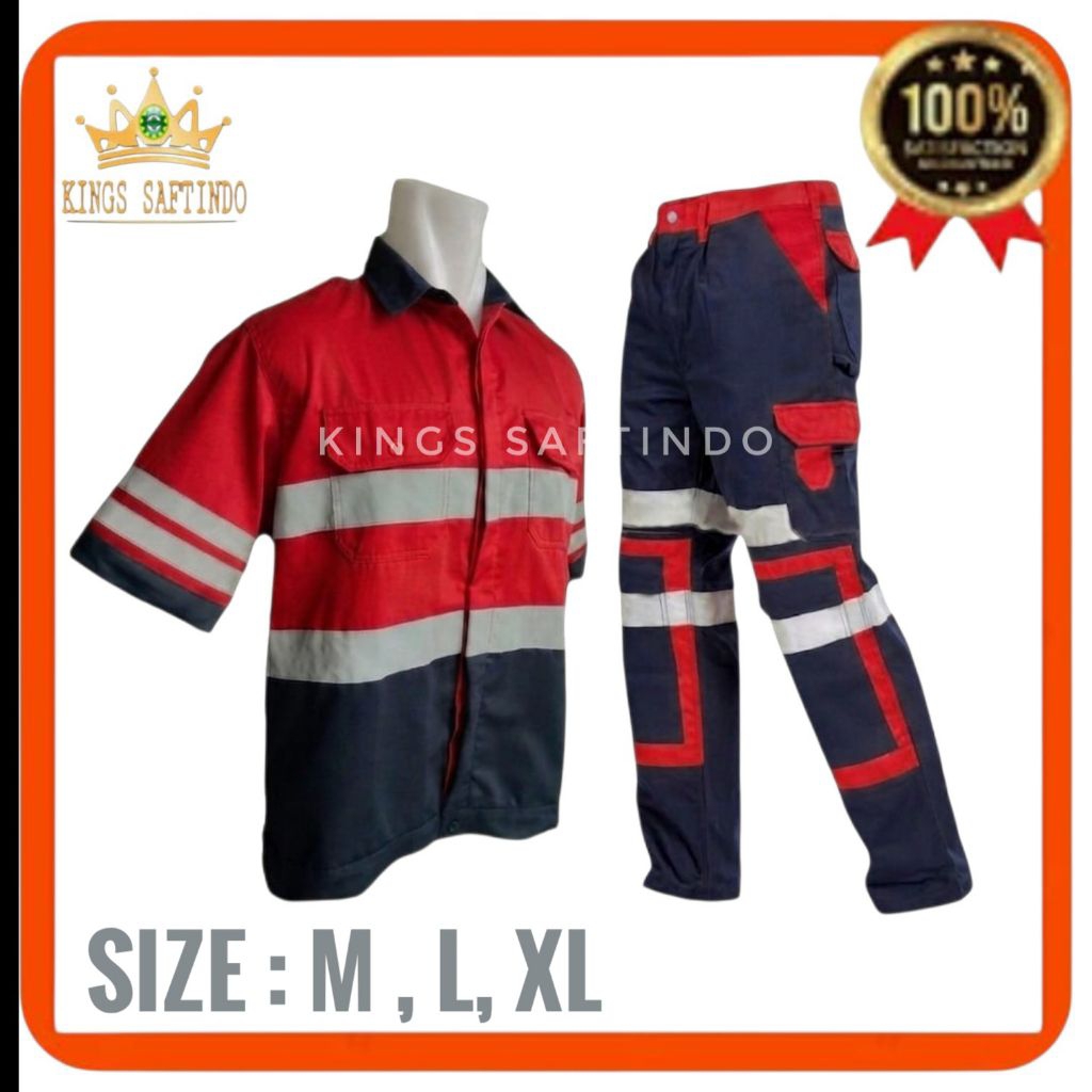 SETELAN BAJU CELANA SAFETY SCHOTLITE 3M - WEARPACK SAFETY REFLEKTOR - SERAGAM SAFETY