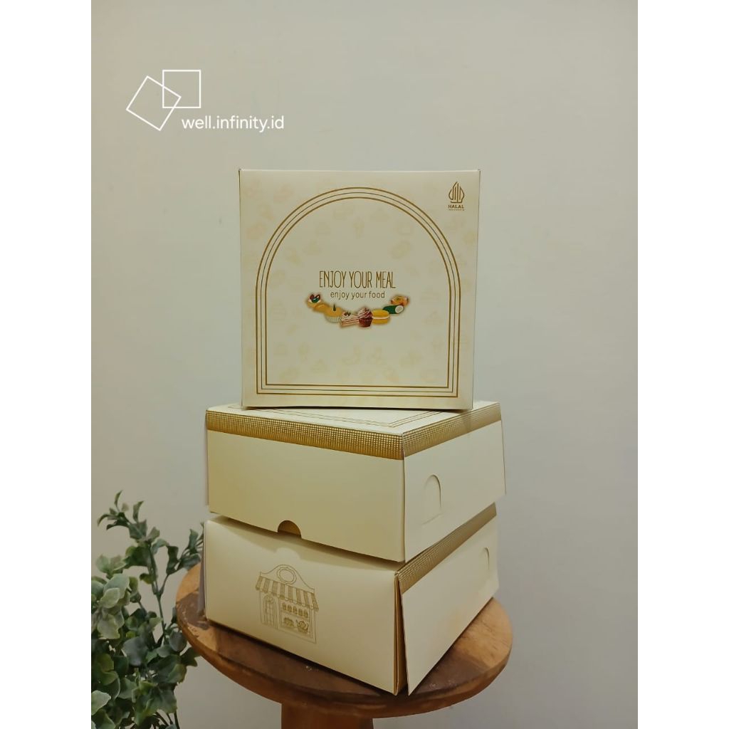 Box uk. 15x15x7 cm READY | Box snack ready 15x15x7 cm | kotak kue  ready | box roti sobek | box kue 