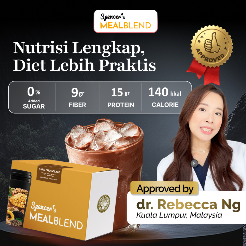 Spencer's MealBlend - Pengganti Makan Rendah Kalori Bantu Defisit Kalori Tinggi Serat Tinggi Protein