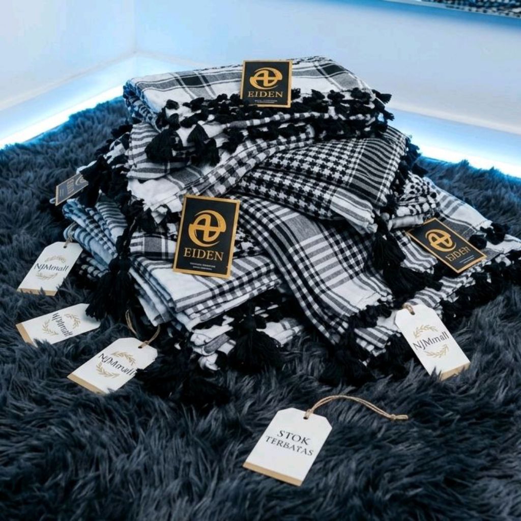 Sorban Shemagh Tactikal Isi 10 Pcs - Surban Palestina Keffiyeh Shemag Tactical Kualitas Premium Serb