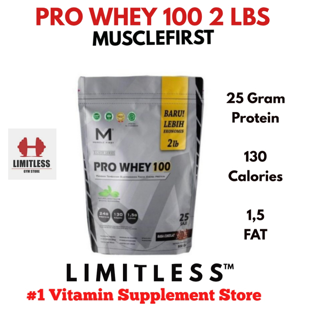 [PROMO] M1 PRO WHEY  2 lbs - Muscle First PROWHEY 2lb BPOM HALAL Susu Protein Gym Pemula