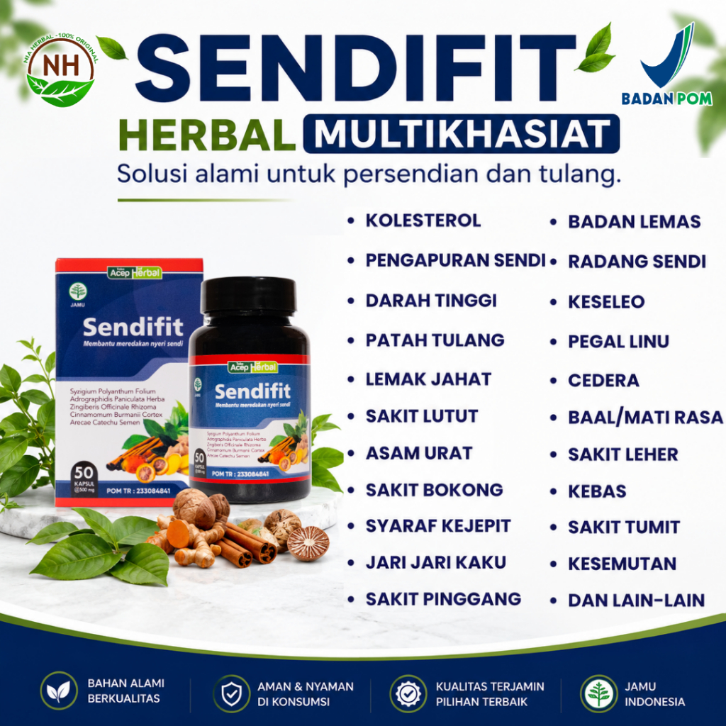 Obat Herbal Sakit Bokong Bantu Redakan Nyeri Saat Duduk, Pegal Pinggang & Saraf Terjepit Menahun, Ny