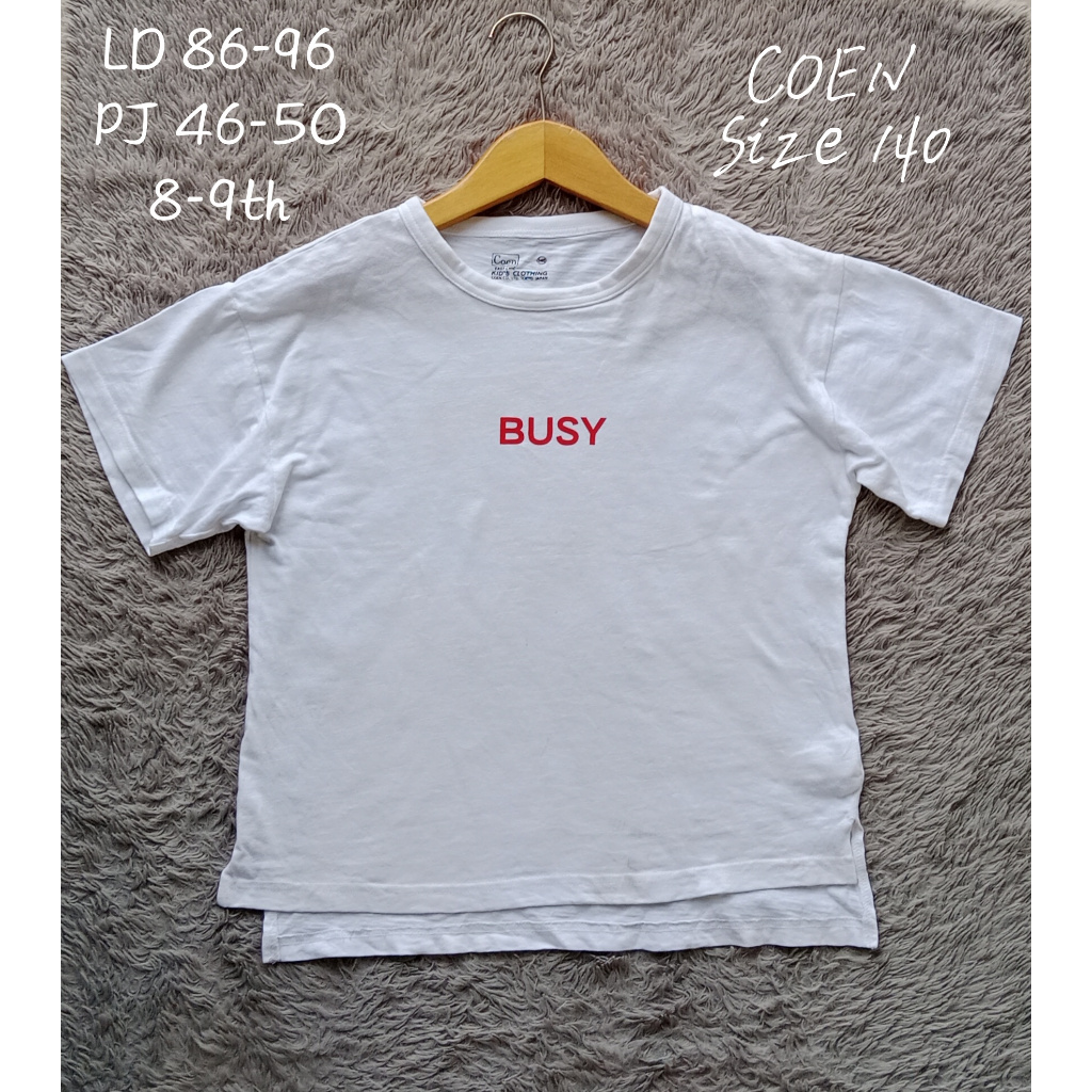 Kaos anak usia 8-9th COEN