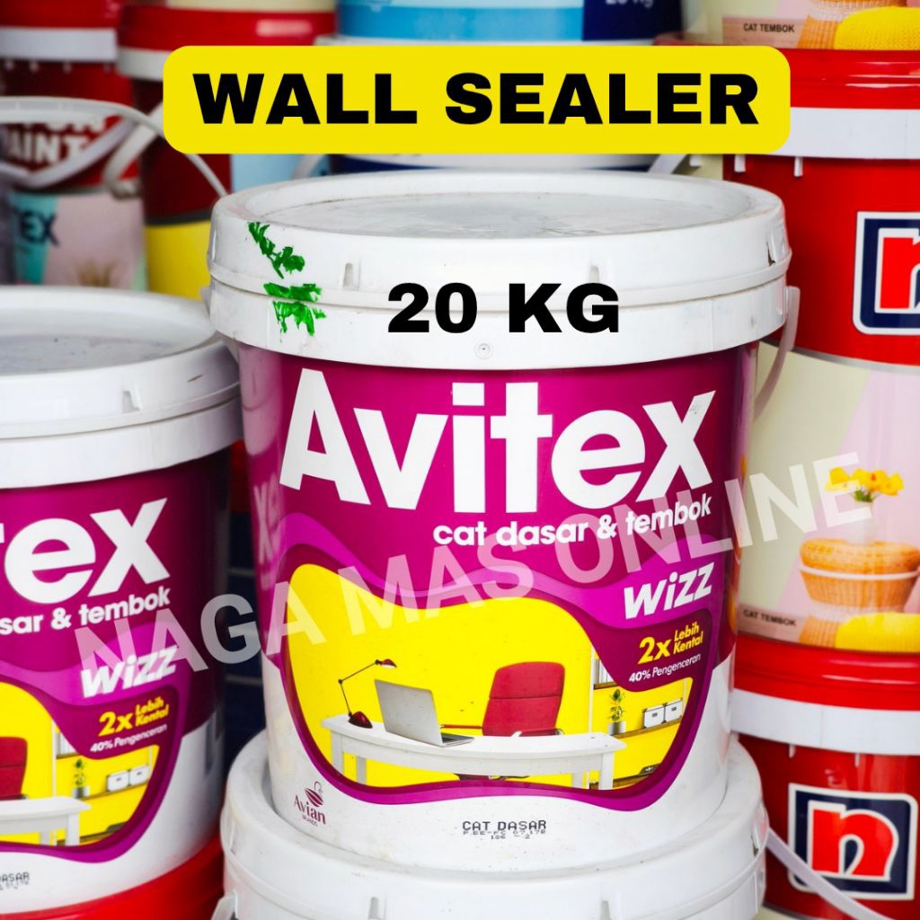 AVITEX WIZZ CAT DASAR TEMBOK 20KG PUTIH / WALL SEALER AVITEX WIZZ 20KG