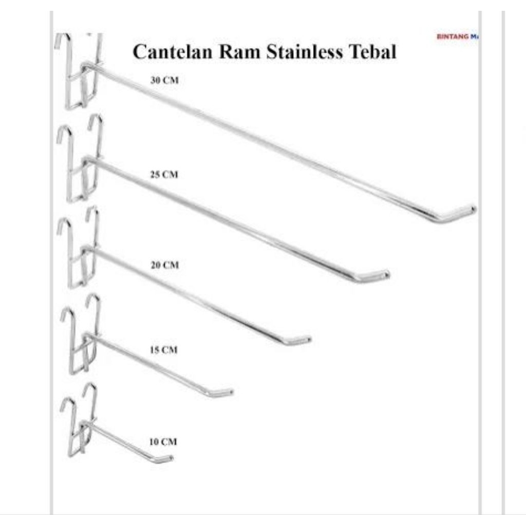 Cantolan Kawat Ram Gantungan Aksesoris Hook Ram