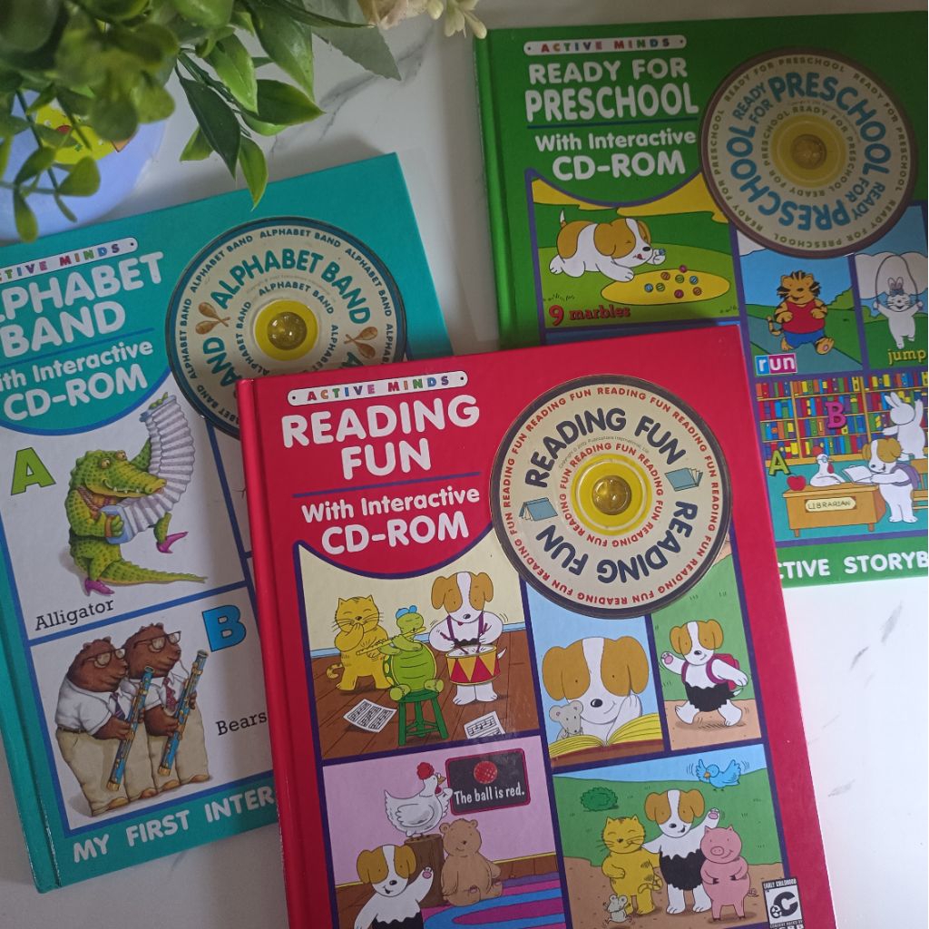 my first interaktive storybook || active minds || ready for preschool with interactive CD rom || alp