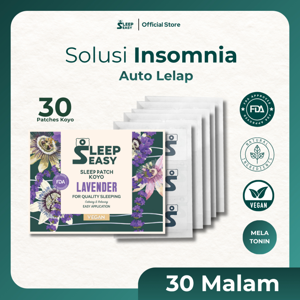 SLEEP EASY - Sleep Patch Herbal Melatonin |  30 Patch