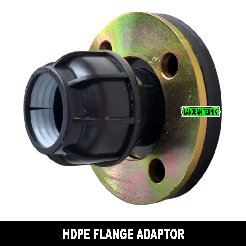 HDPE Flange Adaptor Compression 50 mm x 1,5 inch Sambungan Pipa PE