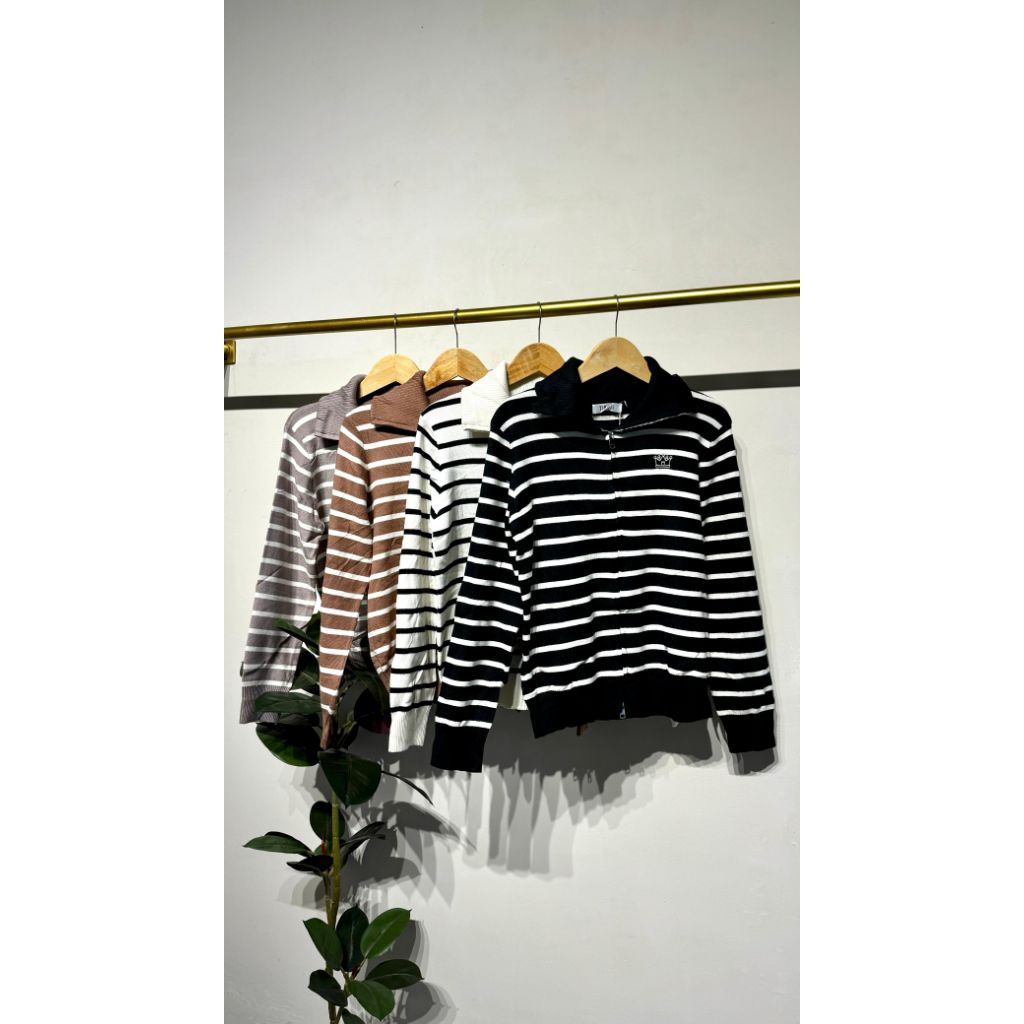 TIBESI- Cardigan Rajut Premium Rajut Tebal Resleting Dua Arah