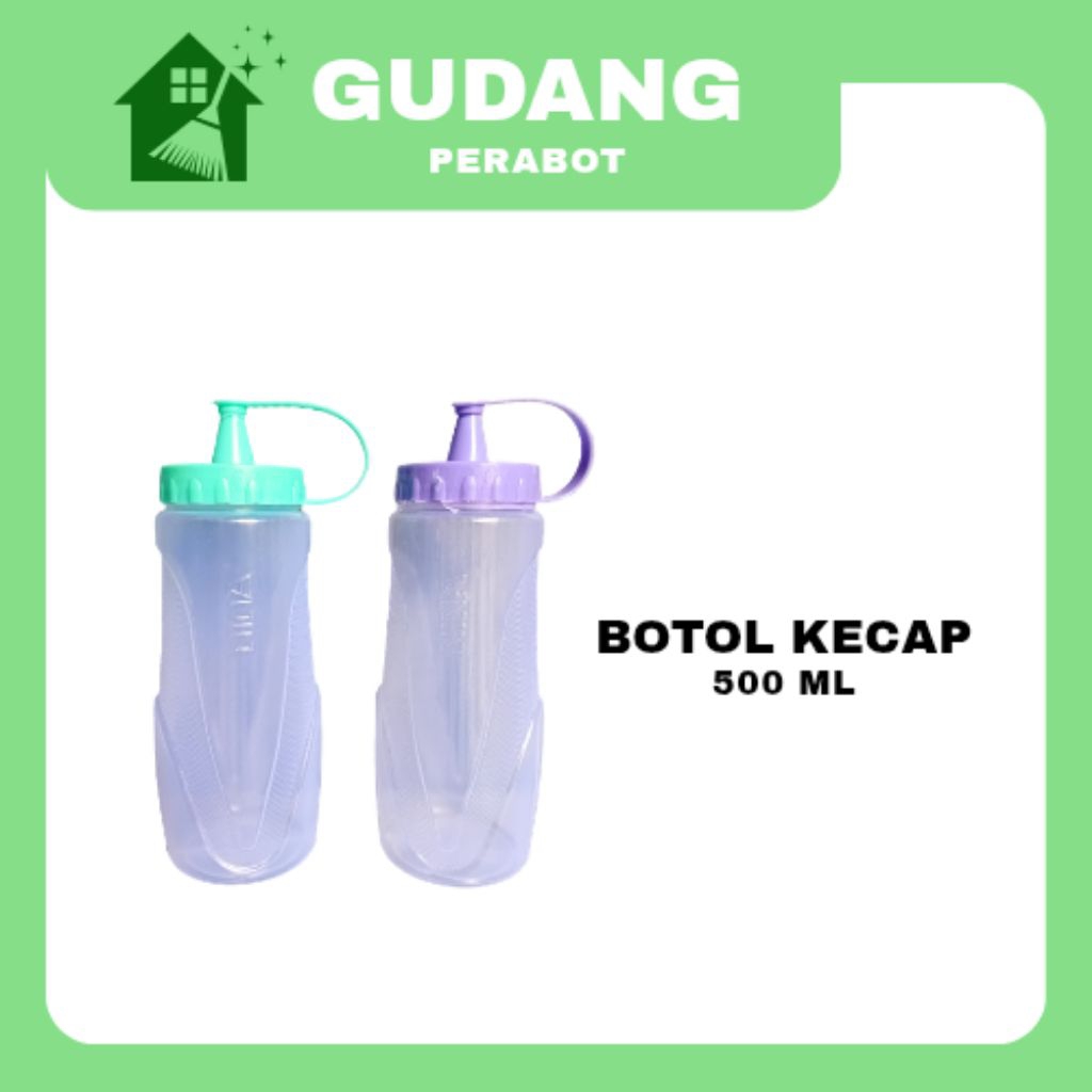500ml BOTOL KECAP / BOTOL SAOS PLASTIK