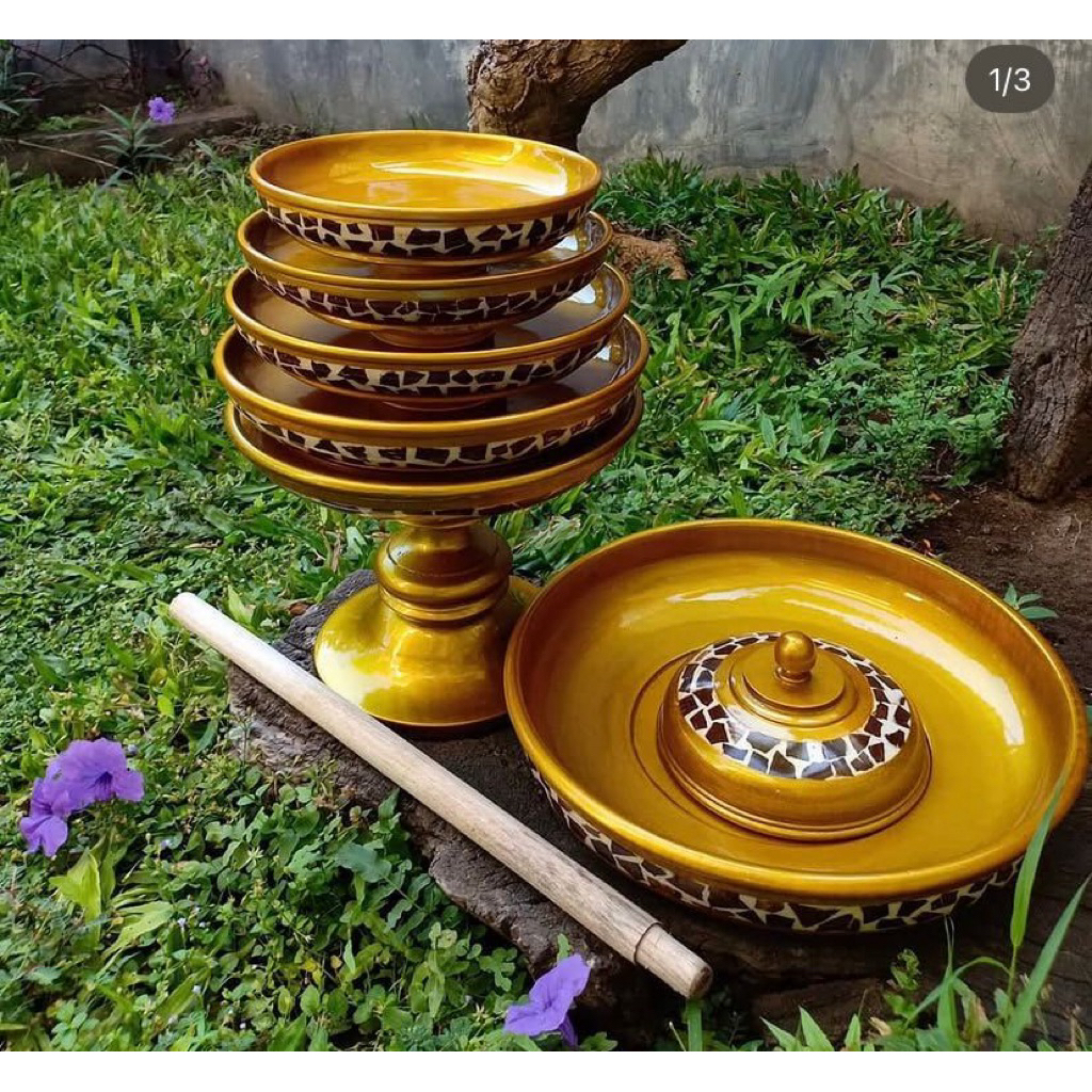 dulang susun 30cm gold