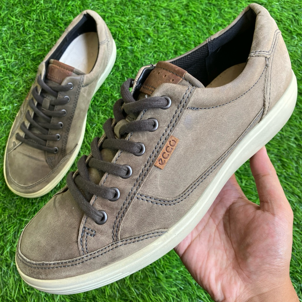 ECCO Soft 7 Brown Leather sneakers shoes size 42