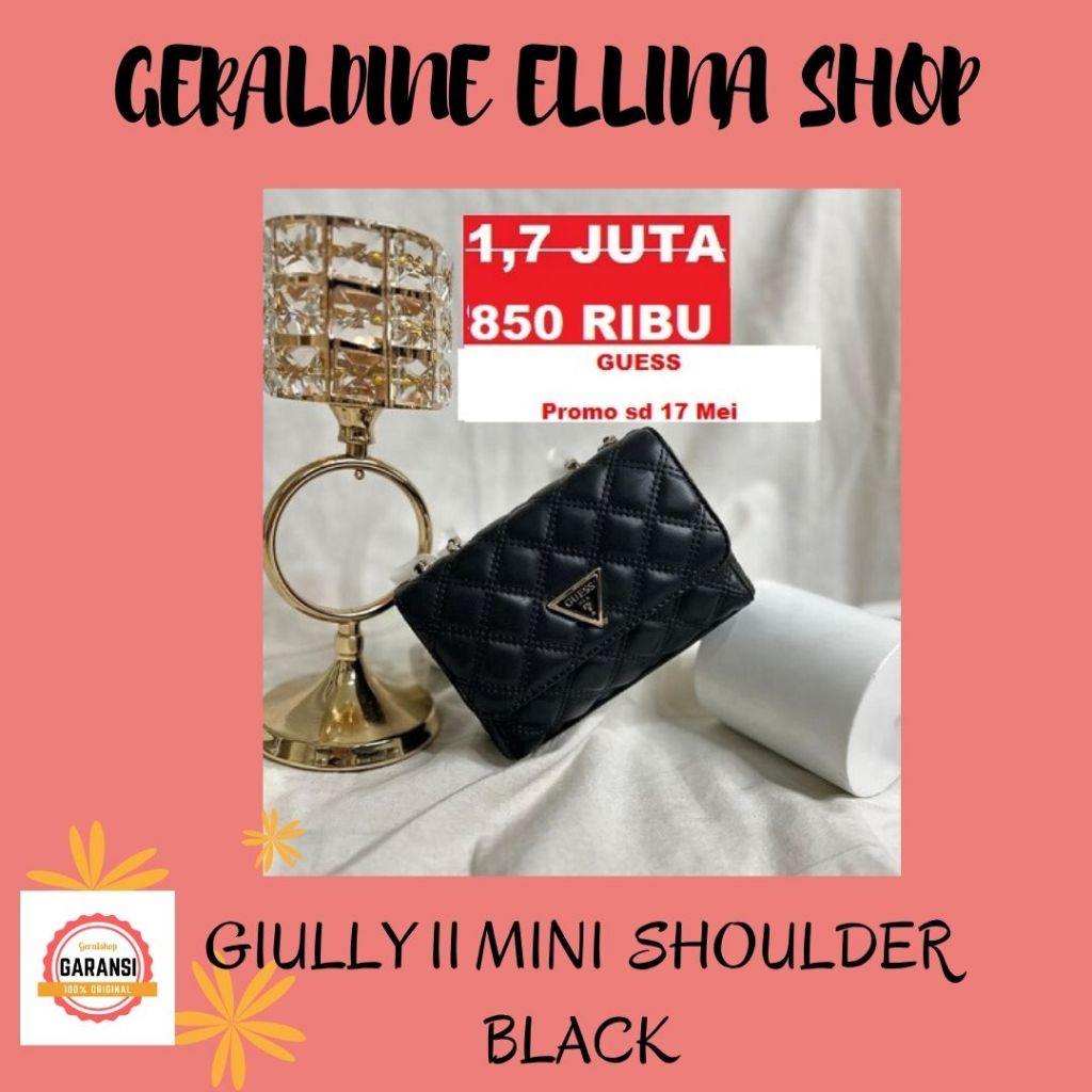 Tas Guess wanita shoulder bag ORIGINAL 100% sale GIULLY MINI