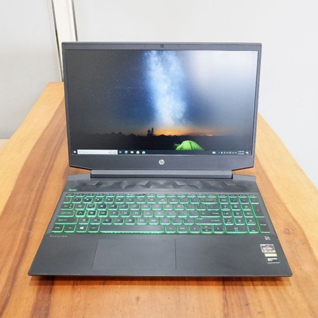 Laptop HP Pavilion Gaming AMD Ryzen 5-3550H GTX 1050 Ram 16Gb 512Gb Normal Siap Pakai - Leptop Lapto