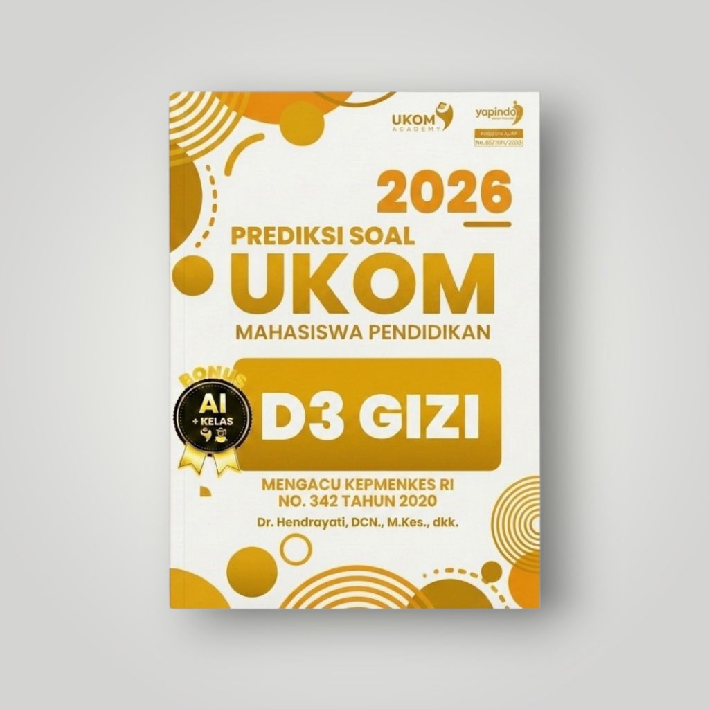 Buku Prediksi Soal UKOM D3 Gizi 2026