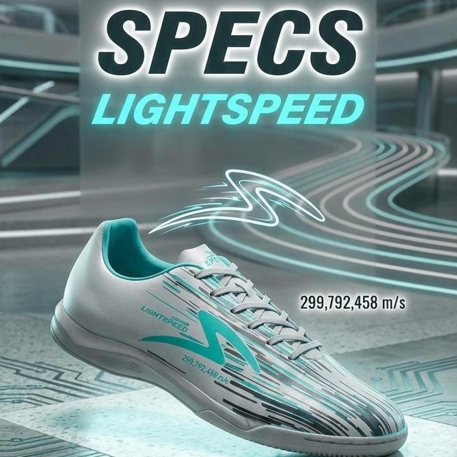 Gratis Ongkir Sepatu Futsal Specs Accelerator Reborn Lightspeed Infinity Silver Black Aqua Keluaran 